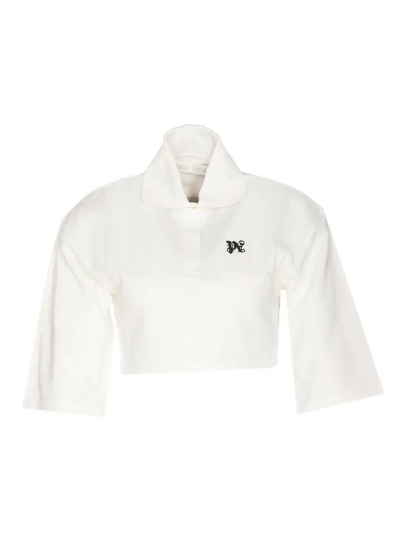Palm Angels Polo Bianco 3260904