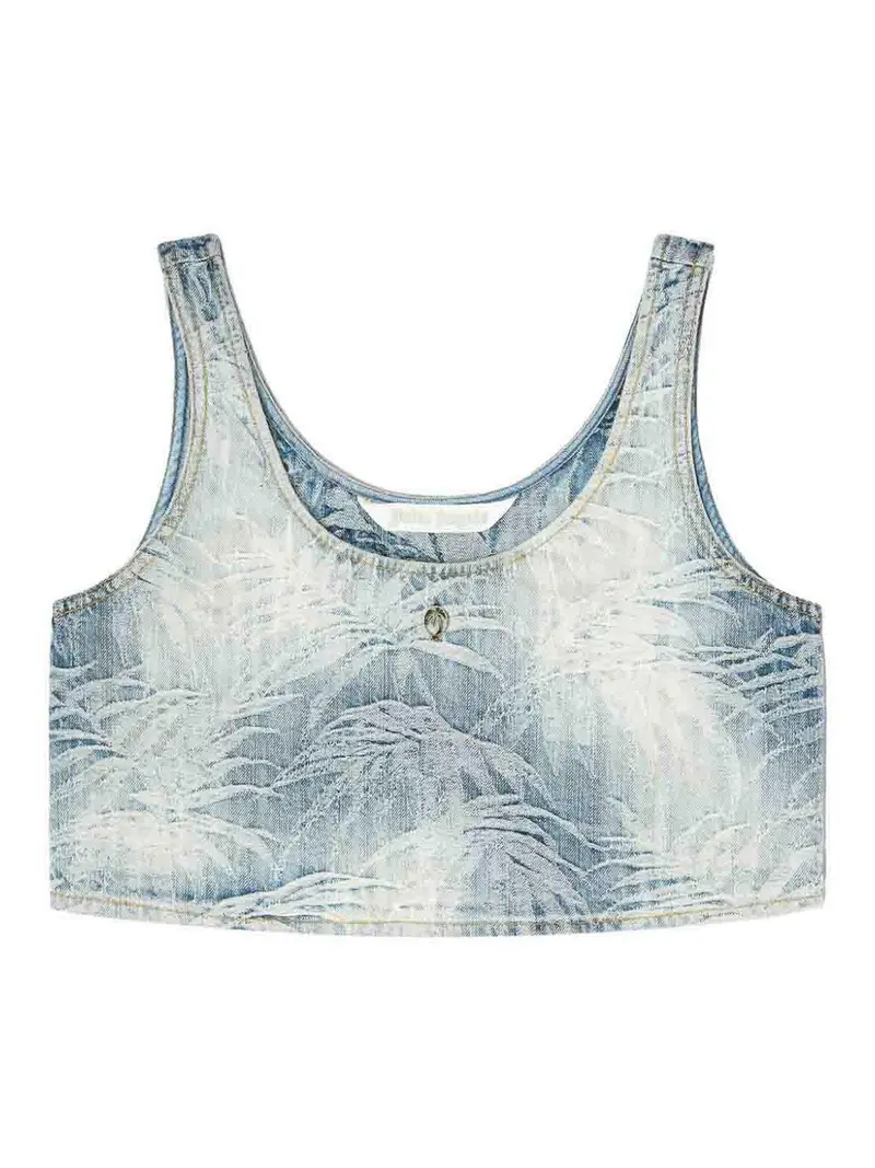 Palm Angels Top Denim 3857979