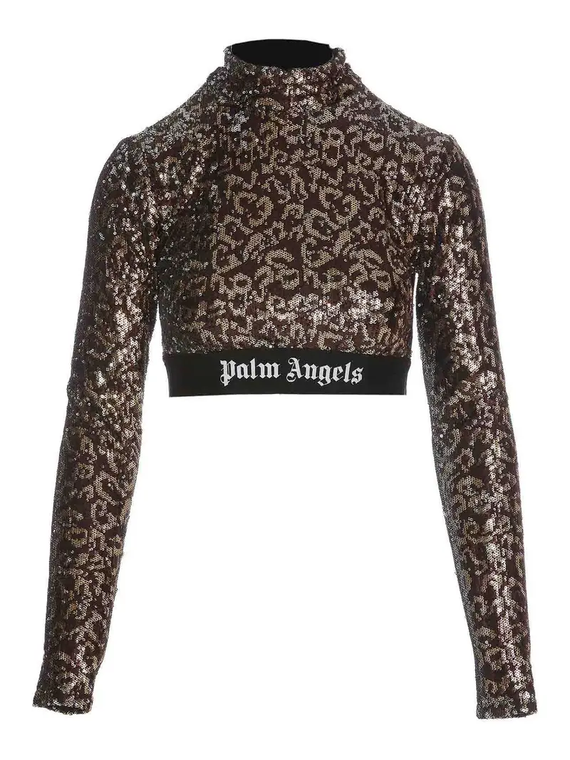 Palm Angels Top Marrone 3298570