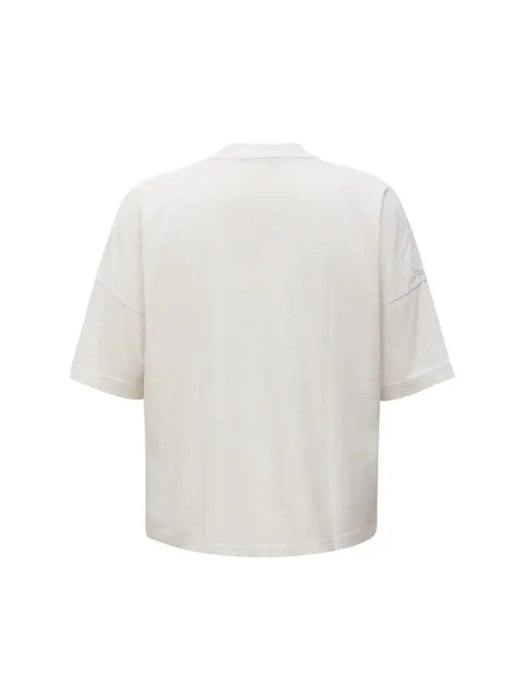 tshirt bianca donna maxi logo miniatura 2