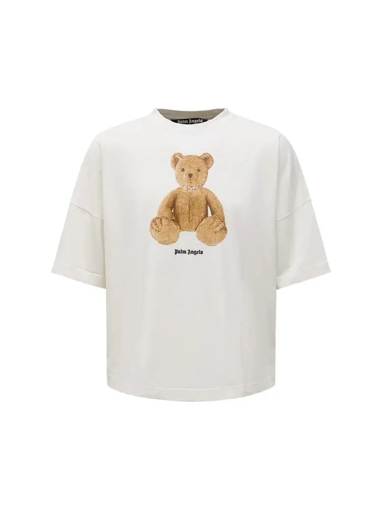 tshirt bianca donna maxi logo