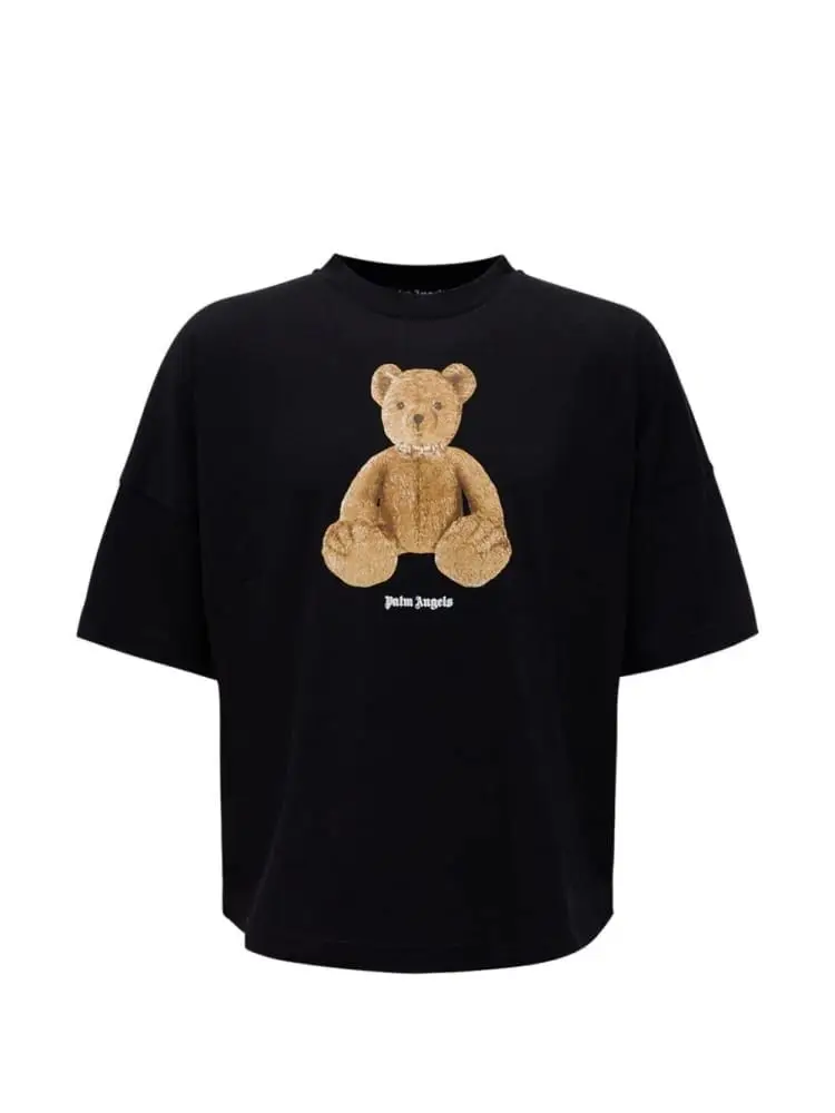 tshirt nera donna maxi logo