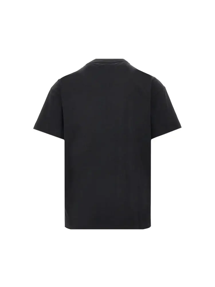 tshirt nera uomo logo lettering miniatura 2