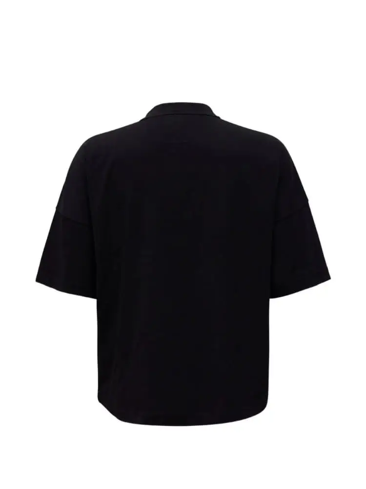 tshirt nera uomo maxi logo miniatura 2