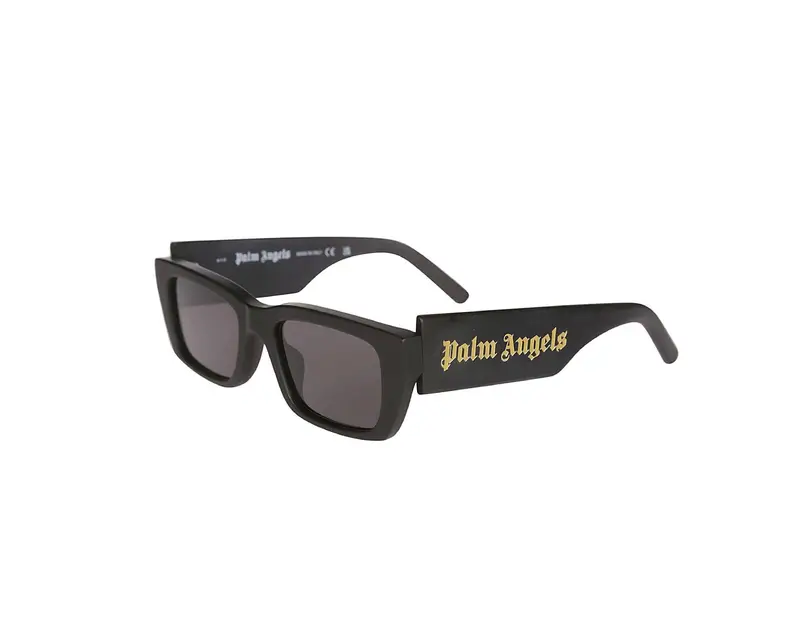 PALM ANGELS Unisex PERI002 Palm 1407 matt black Occhiali da sole Acetato Nero Grigio Squadrata
