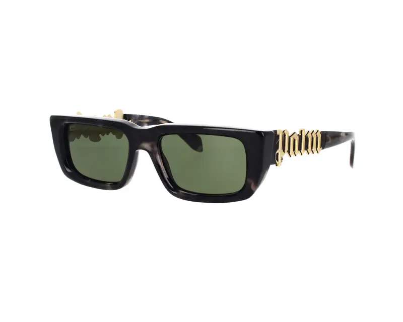 PALM ANGELS Unisex PERI040 Milford 1255 havana Occhiali da sole Acetato Havana Verde Squadrata Normale
