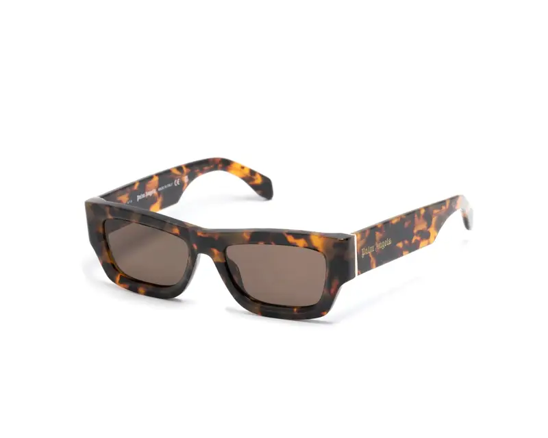 PALM ANGELS Unisex PERI048 Auberry 6064 havana Occhiali da sole Acetato Havana Marrone Squadrata Normale