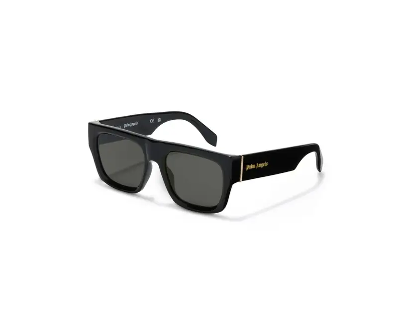 PALM ANGELS Unisex PERI049 Pixley 1007 black Occhiali da sole Acetato Nero Grigio Squadrata Normale