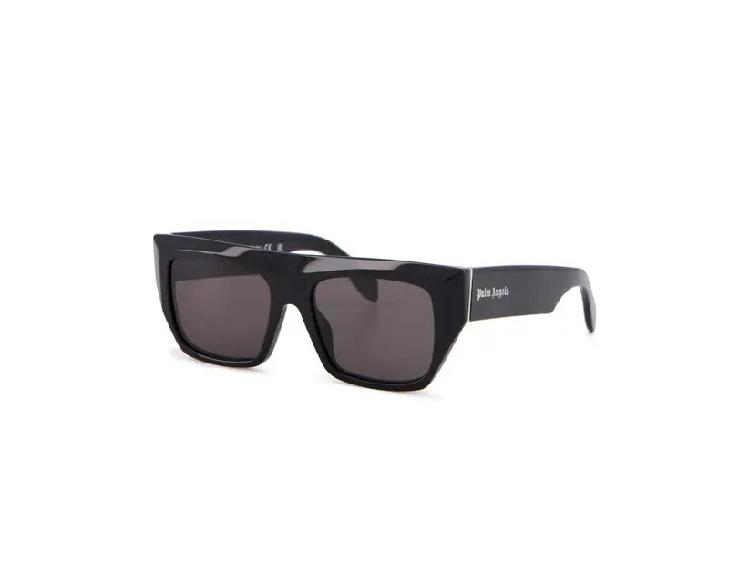 PALM ANGELS Unisex PERI052 Niland 1007 black Occhiali da sole Acetato Nero Grigio Squadrata Normale