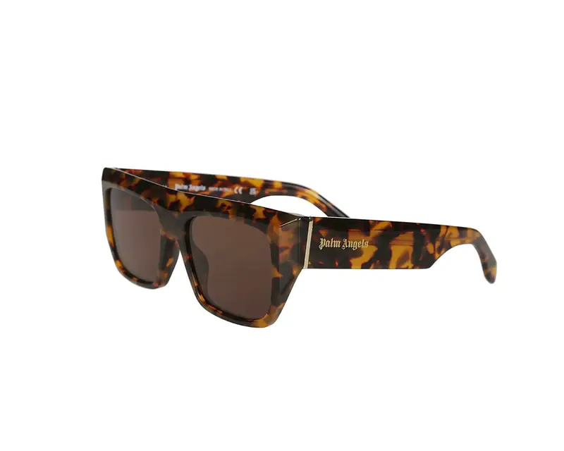 PALM ANGELS Unisex PERI052 Niland 6064 havana Occhiali da sole Acetato Havana Marrone Squadrata Normale
