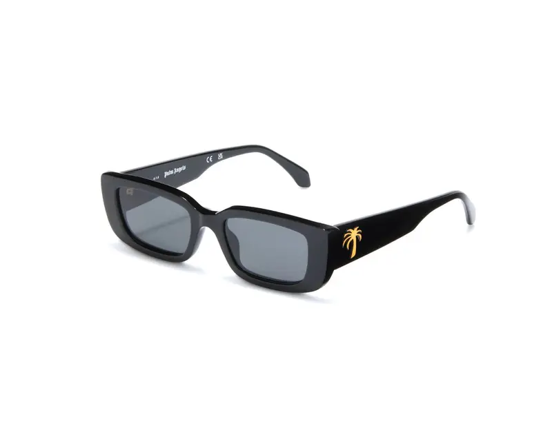 PALM ANGELS Unisex PERI056 Yosemite 1007 black Occhiali da sole Acetato Nero Grigio Squadrata Normale