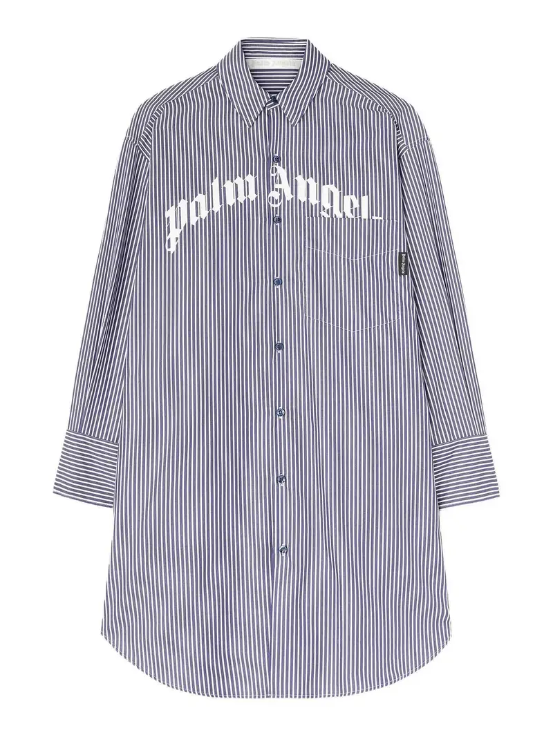 Vestito midi a righe Blu