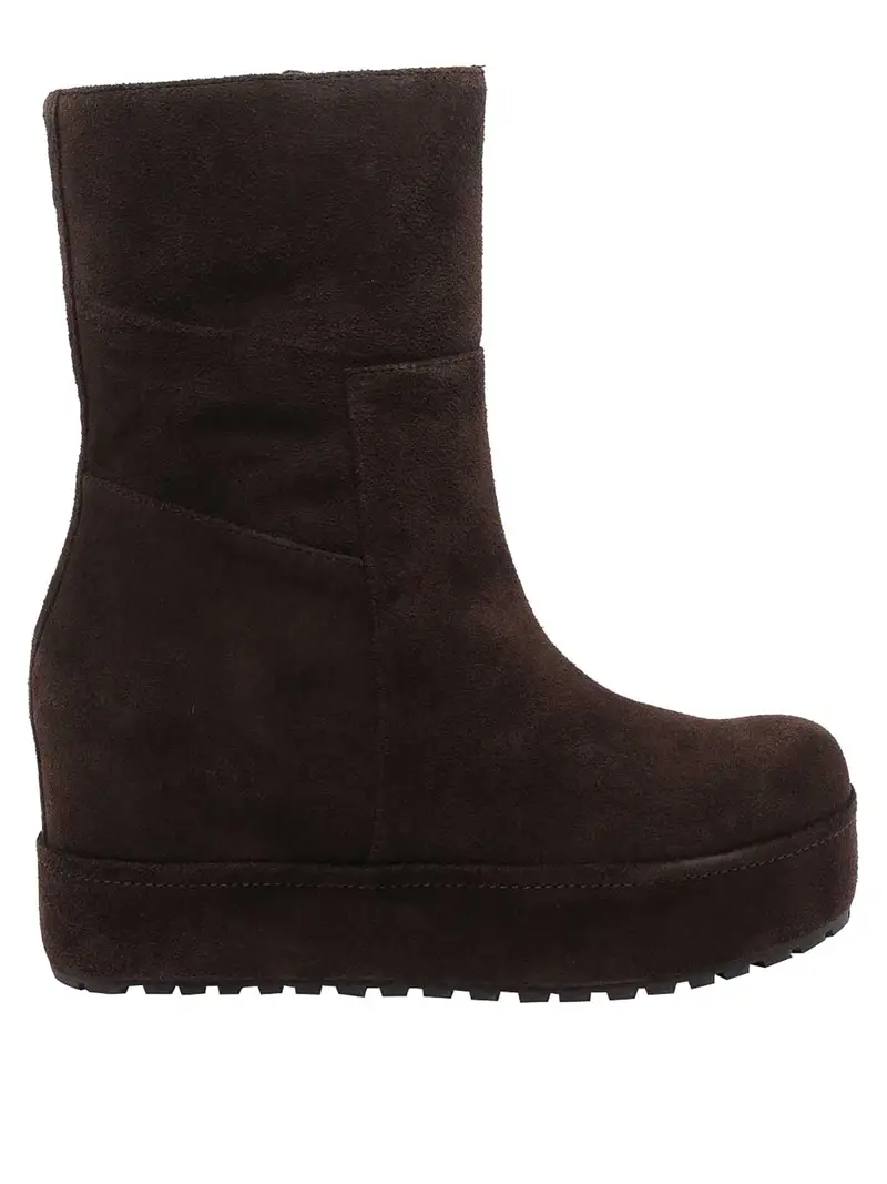 Stivaletti in pelle scamosciata marrone