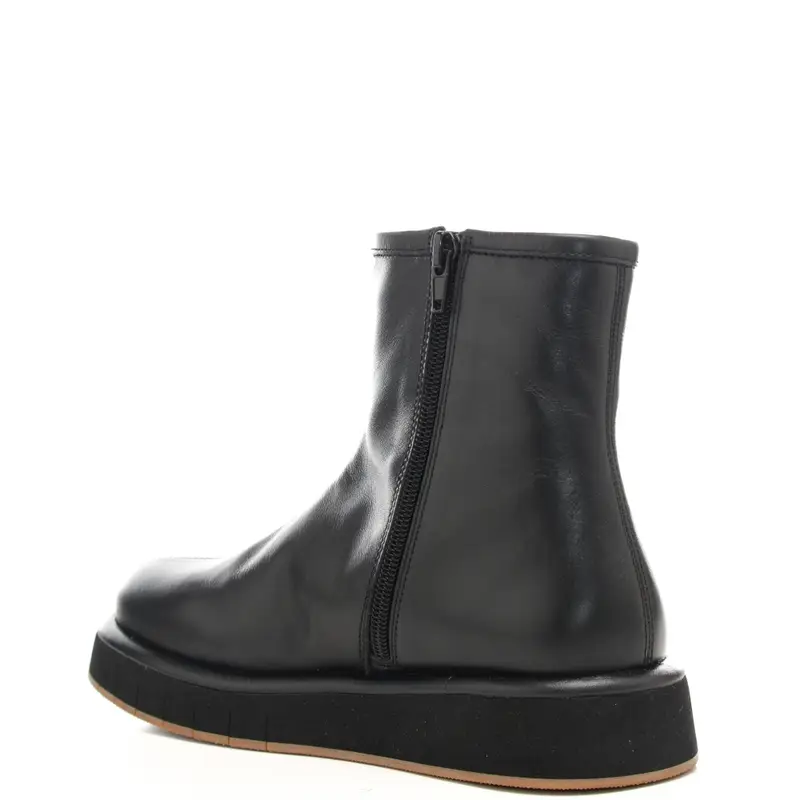 stivaletti da donna alison con logo lettering inciso sulla parte alta della tomaia neri miniatura 3