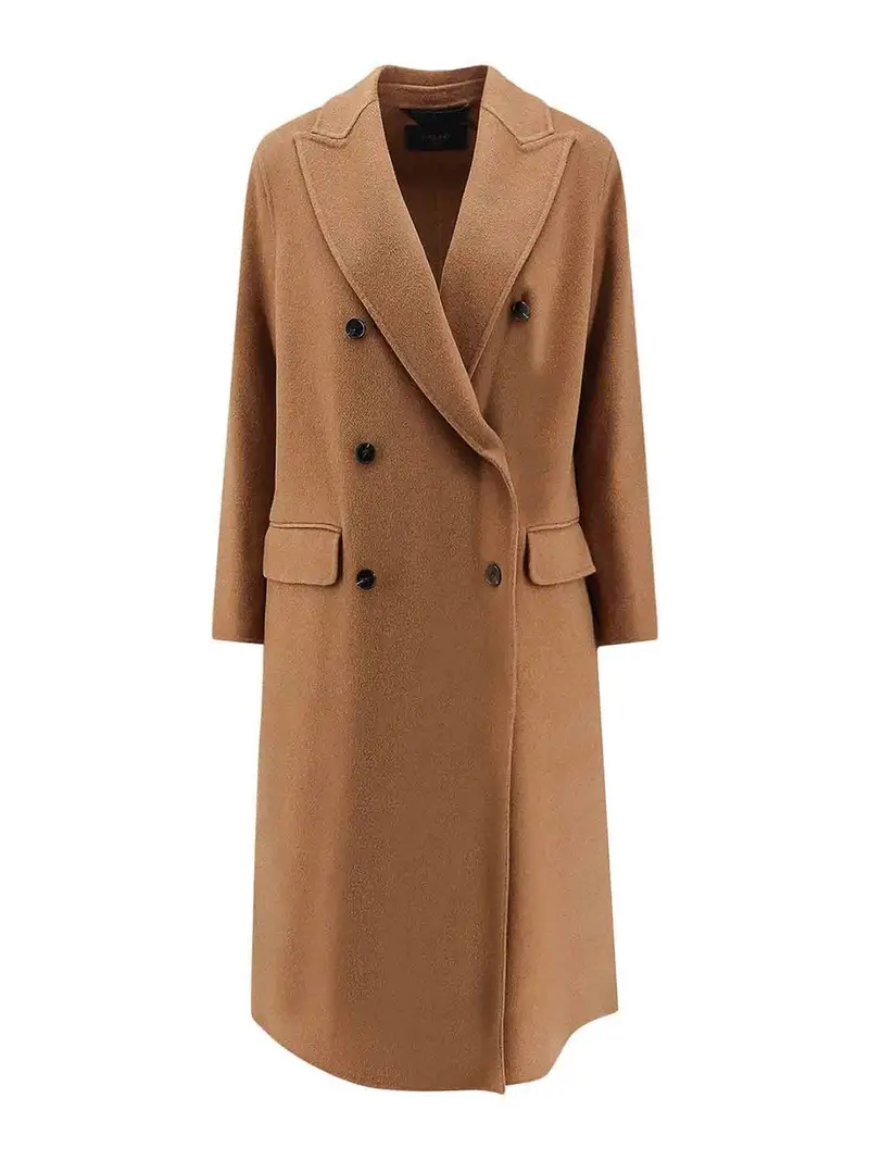 Cappotto Arianna Db In Lana Blu