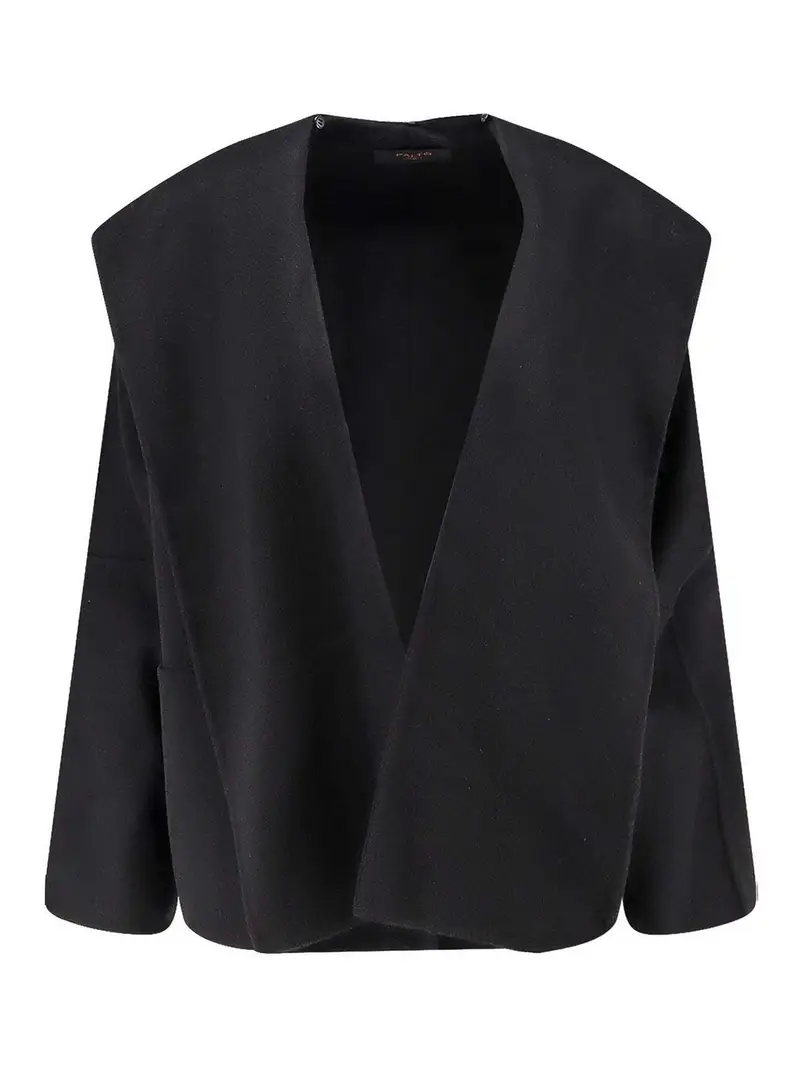 Cappotto Filo Db In Lana Nero