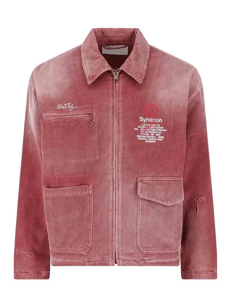 Giacca con zip Rosso