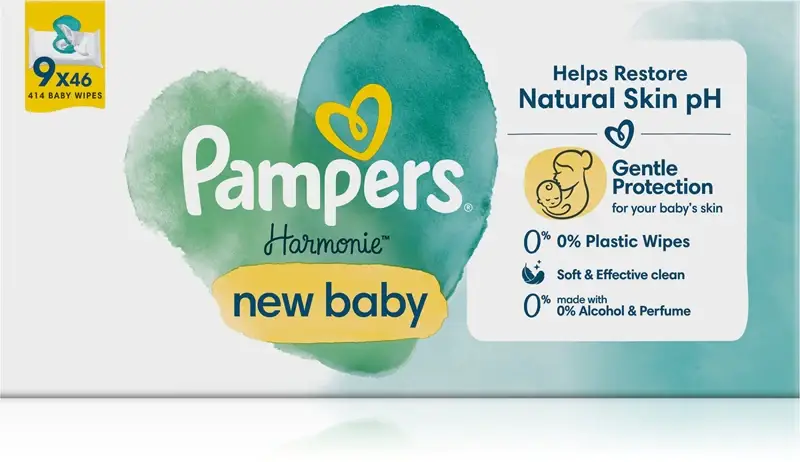 Harmonie New Baby salviette detergenti umidificate per bambini 414 pezzi