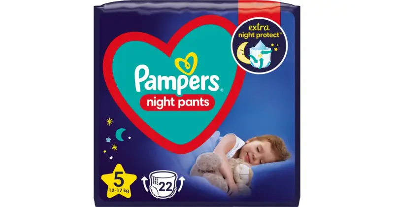 Night Pants pannolini a mutandina usa e getta per la notte 12-17 kg 22 pezzi