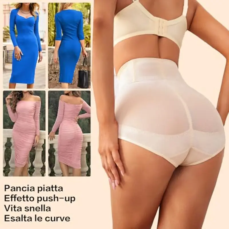 Pancera Contenitiva Donna Pancia Piatta Guaina Contenitiva a Vita Alta Intimo Mutande Contenitivo Modellante Contenitive Senza Cuciture Pancera Post Parto Recupero miniatura 2