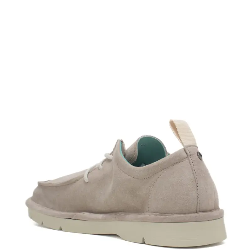 scarpe uomo con stringhe a tre occhielli ghiaccio in pelle scamosciata miniatura 3