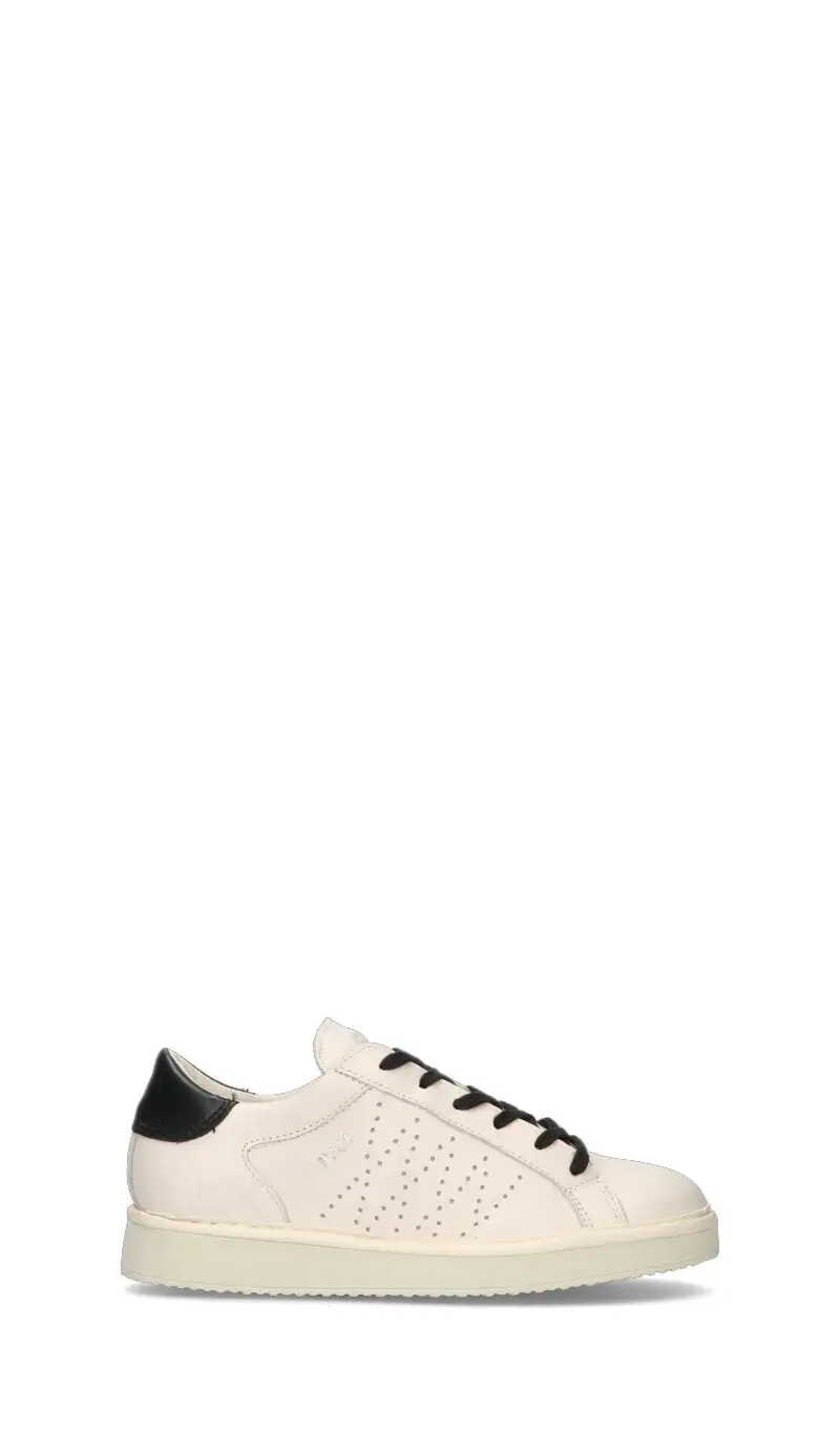 Sneaker donna bianca/nera in pelle Vario