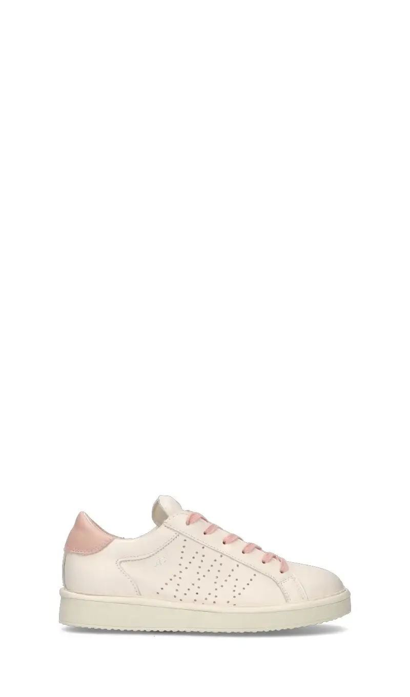 Sneaker donna bianca/rosa in pelle Vario