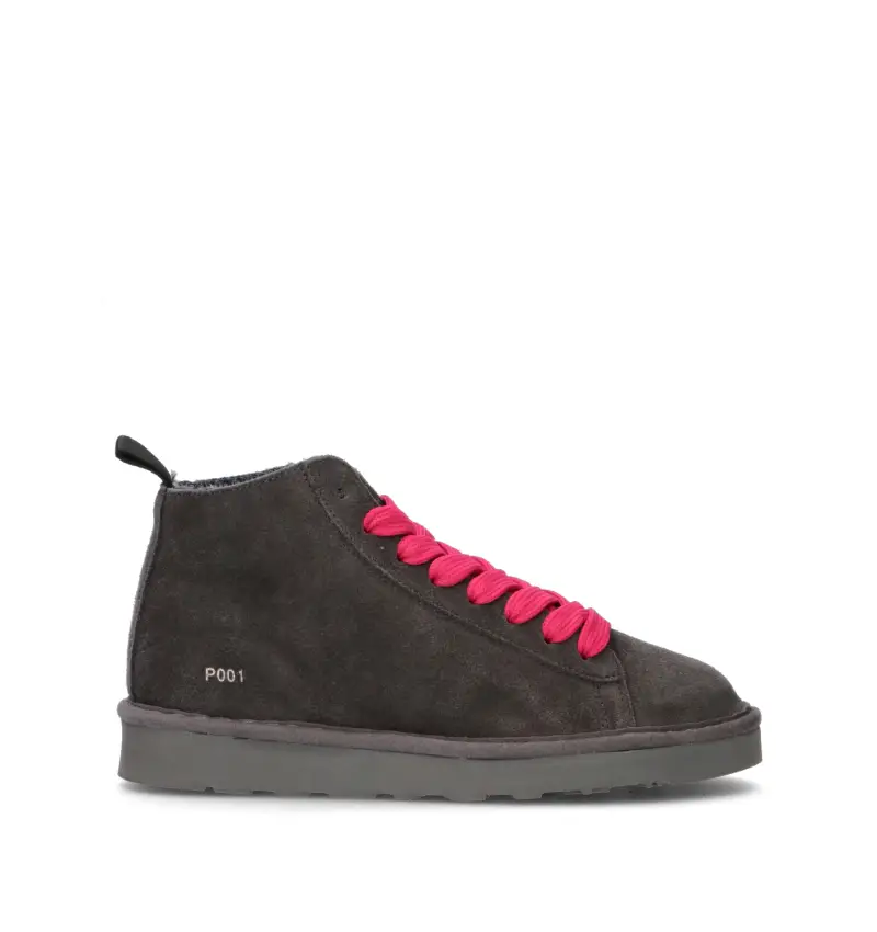 Sneaker donna grigia in suede Vario