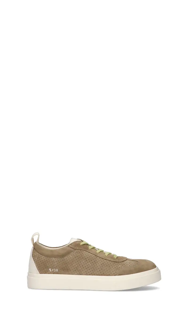 Sneaker uomo khaki in suede Vario