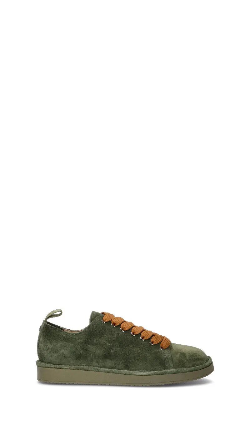 Sneaker uomo verde in suede Vario