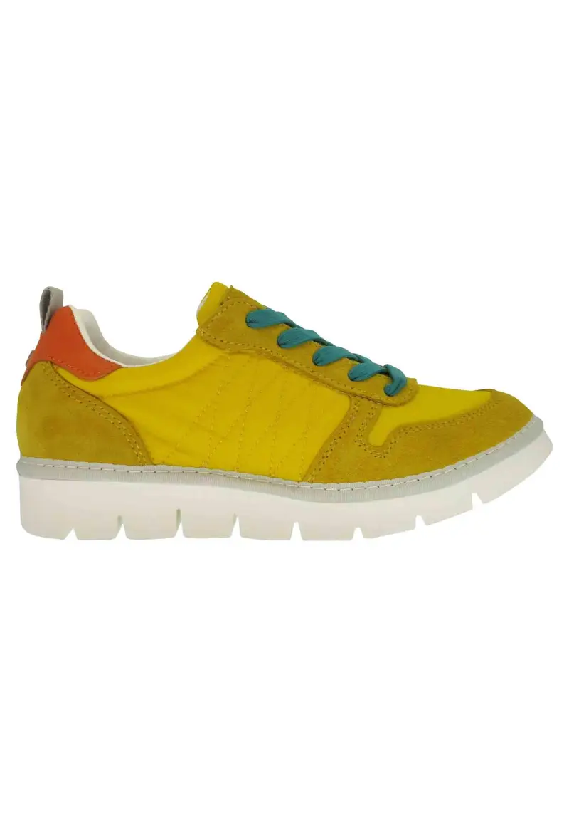 Sneakers donna in tessuto giallo Donna P05 007