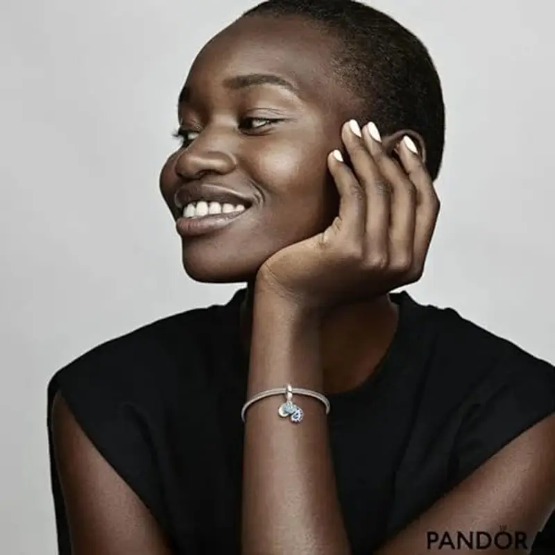 PANDORA 791676C01 ciondolo camaleonte miniatura 2