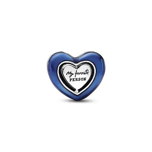 Pandora 792750C01 ciondolo a cuore rotante blu miniatura 2