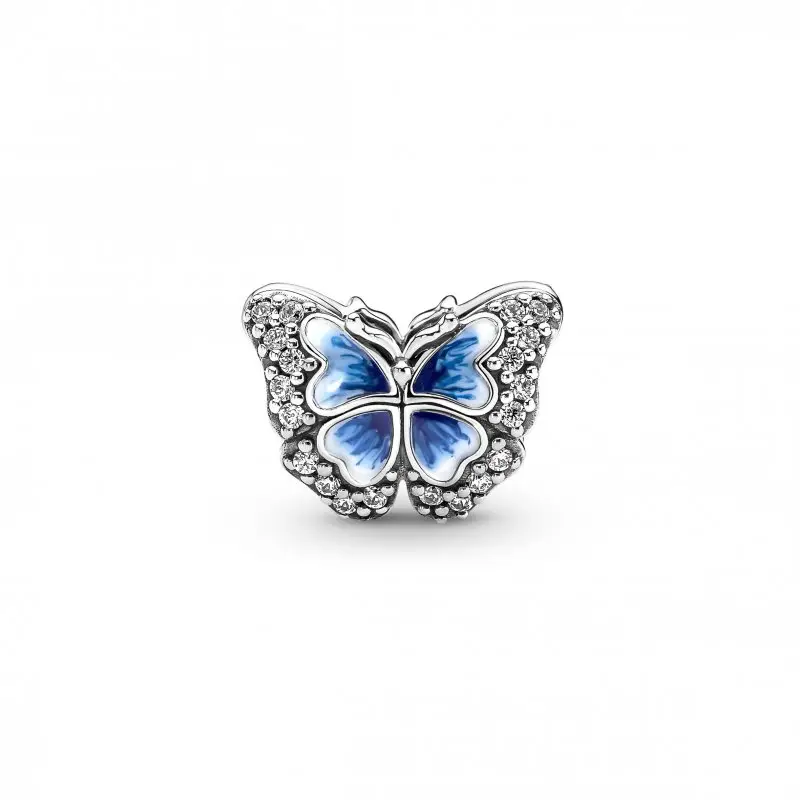 Blue Butterfly Sparkling Charm
