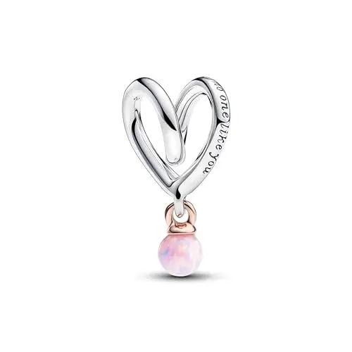 Pandora Charm Moments 783242C01 cuore bicolore miniatura 2