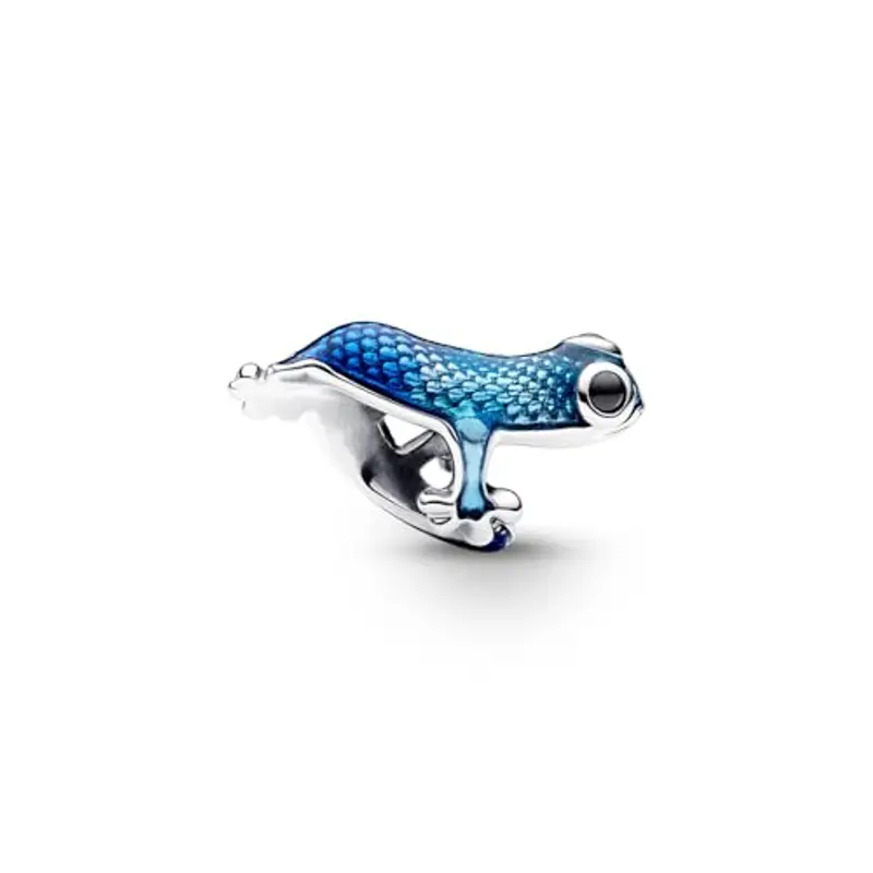 Pandora Charm Moments 792701C01 Geco blu miniatura 2