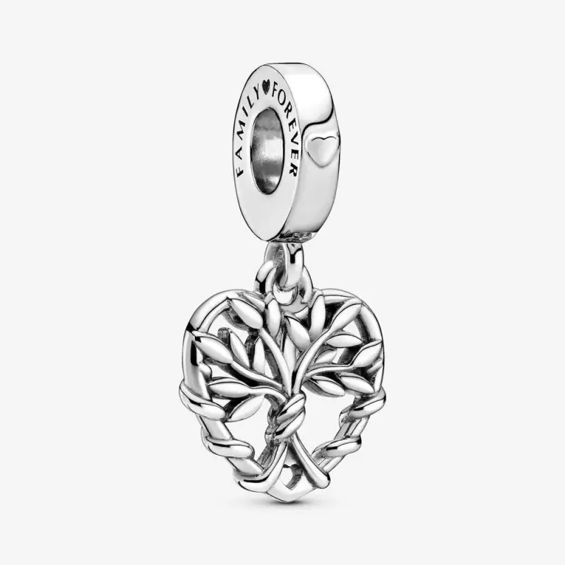 Charm Pendente A Cuore Albero Della Famiglia
