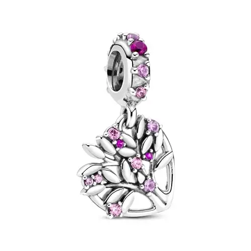 PANDORA Ciondolo Cuore Albero della Vita Rosa 799153C01 donna
