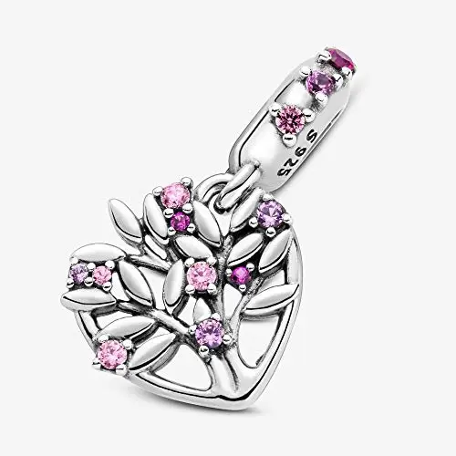 PANDORA Ciondolo Cuore Albero della Vita Rosa 799153C01 donna miniatura 3