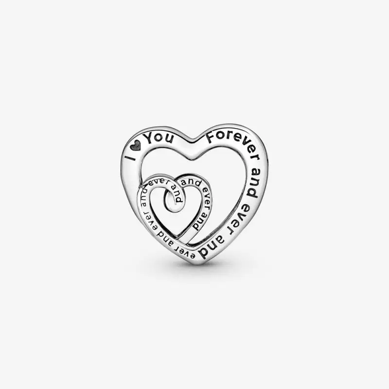 Entwined Infinite Hearts Charm