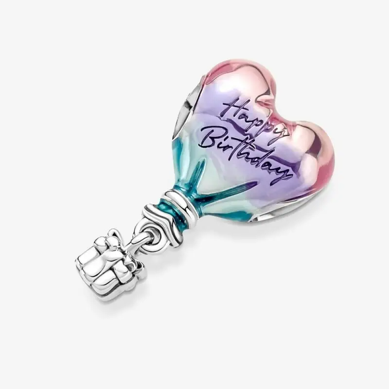 Happy Birthday Hot Air Balloon Charm miniatura 2