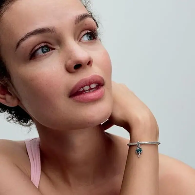 PANDORA Moments 793352C01 ciondolo a forma di palma miniatura 3