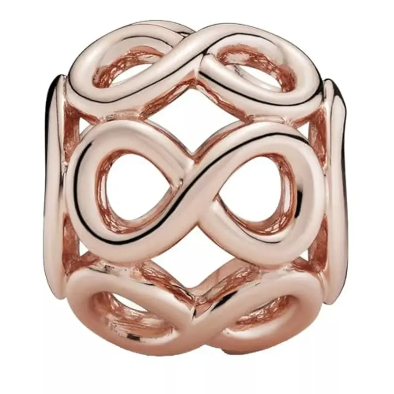 PANDORA Passions Ciondolo a forma di infinito placcato in oro rosa 14k miniatura 2