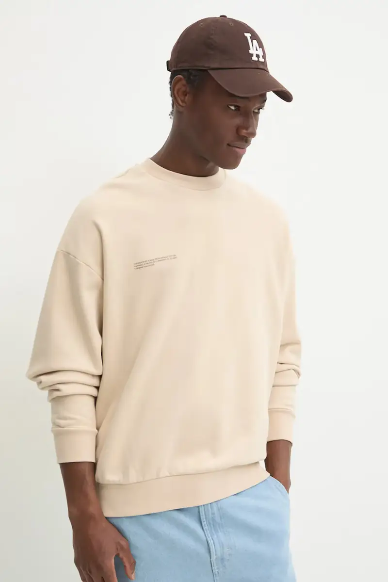 felpa in cotone Beige miniatura 2