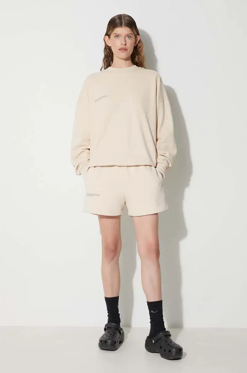 felpa in cotone Beige miniatura 3