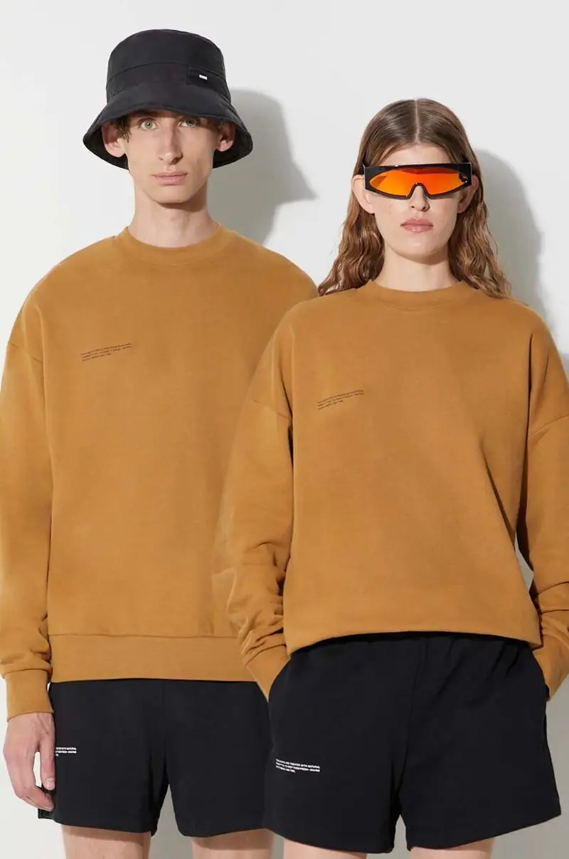 felpa in cotone Marrone