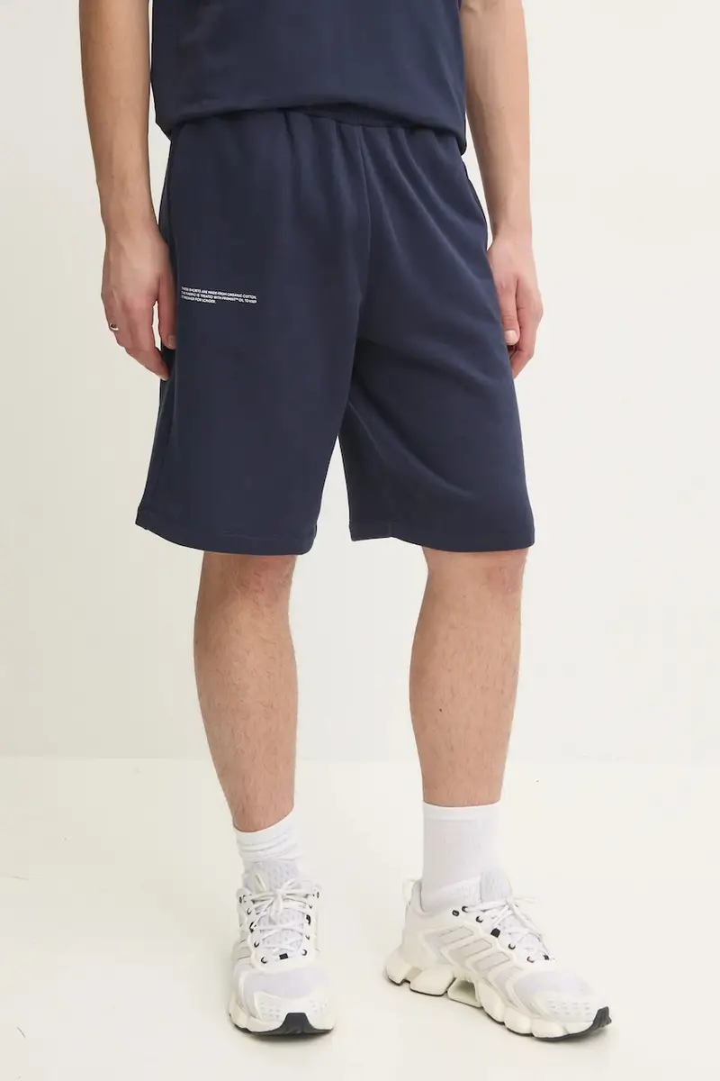 pantaloncini in cotone colore blu navy