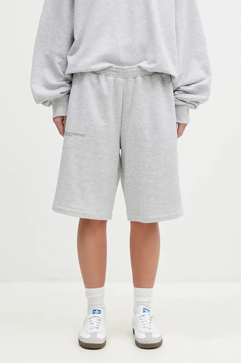 pantaloncini in cotone colore grigio