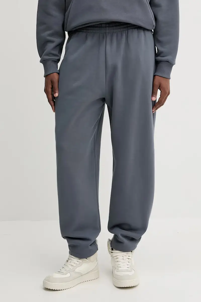 pantaloni della tuta di cotone colore grigio 10001759 miniatura 2