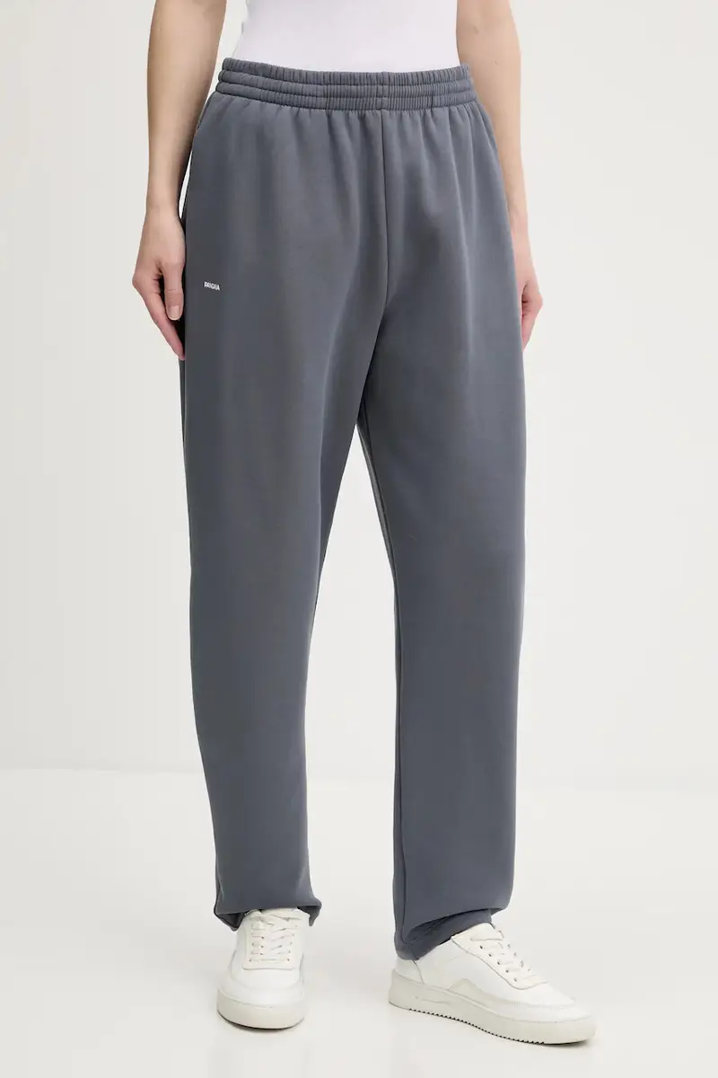 pantaloni della tuta di cotone colore grigio 10001759 miniatura 3